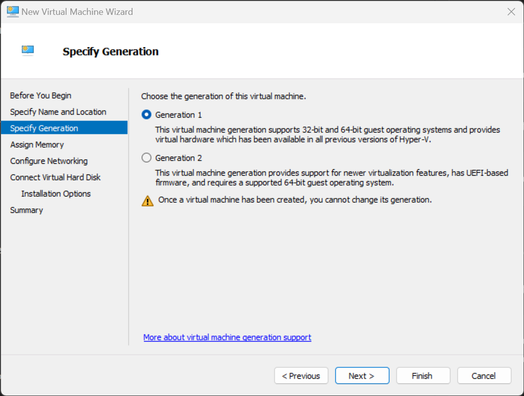 Create VM Step 2