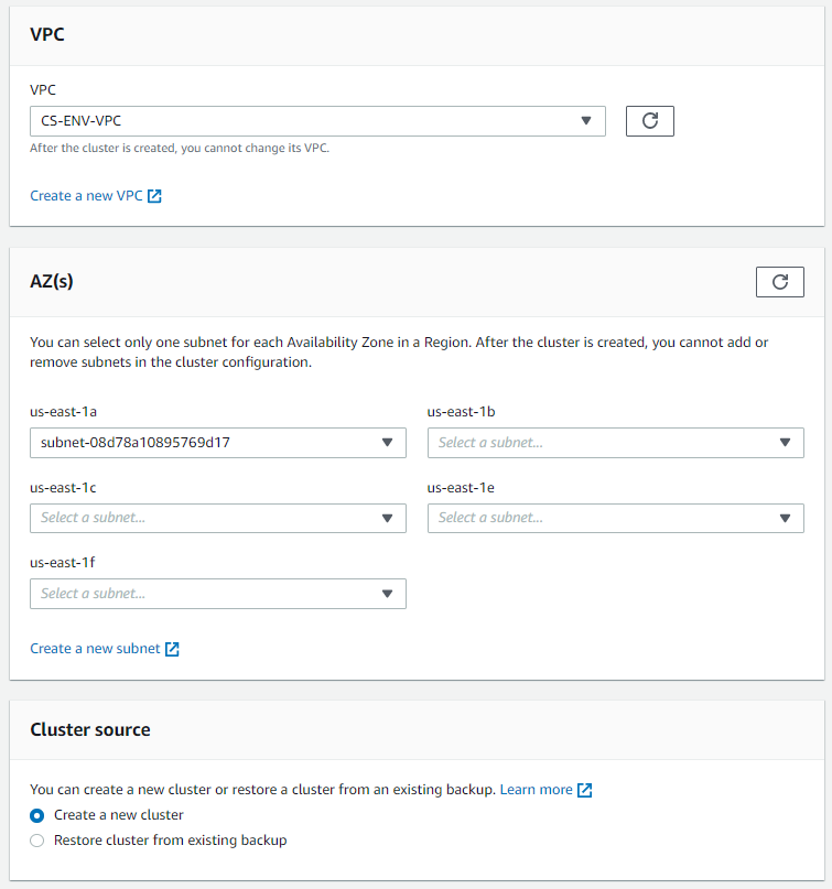 Create HSM cluster